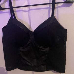 Leather Crop Top NEVER WORN